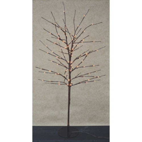 40" Brown & Orange Tree with 112 Rice Lights Christmas Central