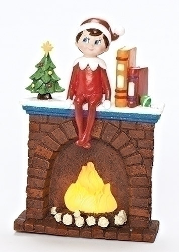 Elf With Chimney Ornament 6