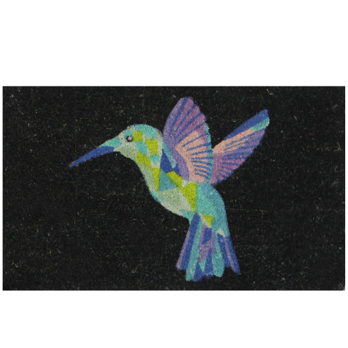 Hummingbird Welcome Mat Hummingbird Rectangular Welcome Coir Door Mat 18