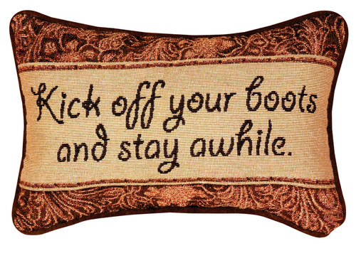 Get Your Boots On Hook Pillow