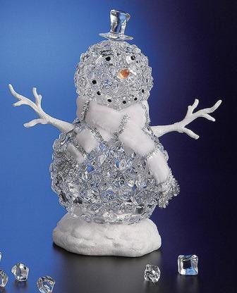 Icy Craft Silver/Gold Ice Cube Snowman Quantity: Case of 4