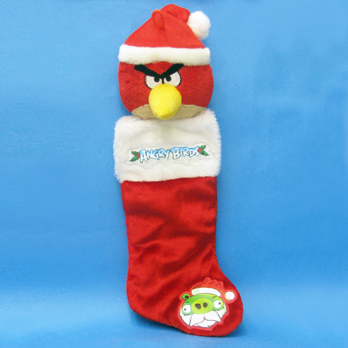 Birds of a Father  “Christmas Stocking” Snow Day Christmas Stocking by Birds of a Feather Counted