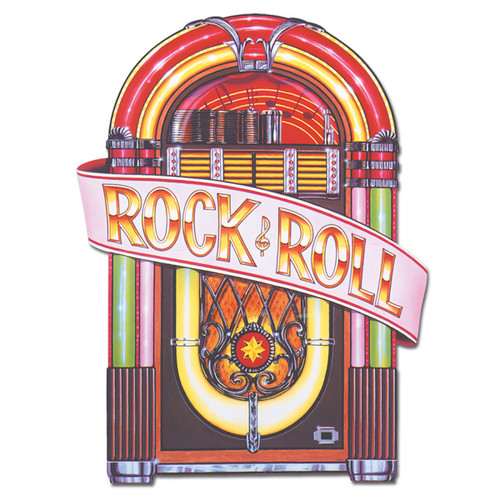 Club Pack Of 12 Vintage Style 50 S Rock Roll Juke Box Cutout