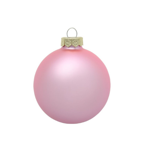 Boule De Noël Vintage En Verre Rose Flash - Déco Fabriquée Aux USA