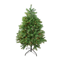 Real Touch™️ Pre-Lit Full Noble Fir Artificial Christmas Tree - 4' - Clear Lights - IMAGE 1