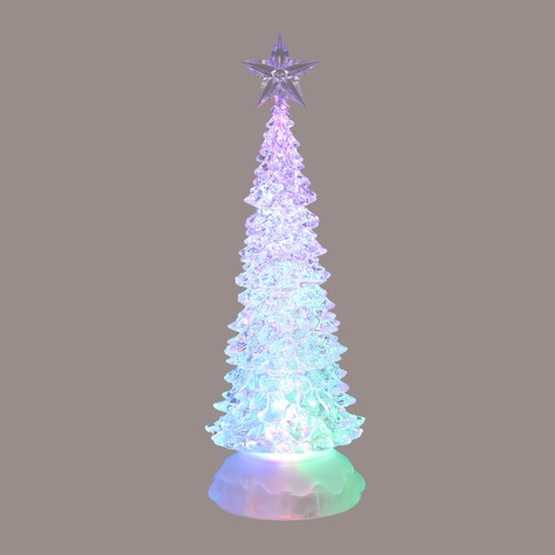 10” Ice Crystal Battery Operated Decorative LED Color Changing ...