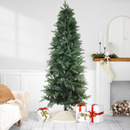 Real Touch™️ Green Slim Washington Frasier Fir Artificial Christmas Tree - Unlit - 7.5' - IMAGE 1