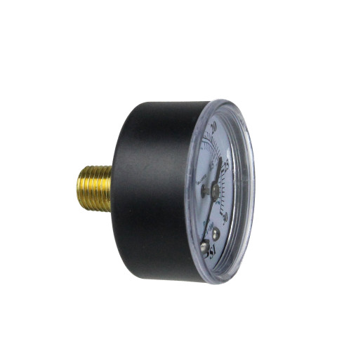 Pool Central 2 Black and White Side Mount Pressure Gauge 0-30 PSI