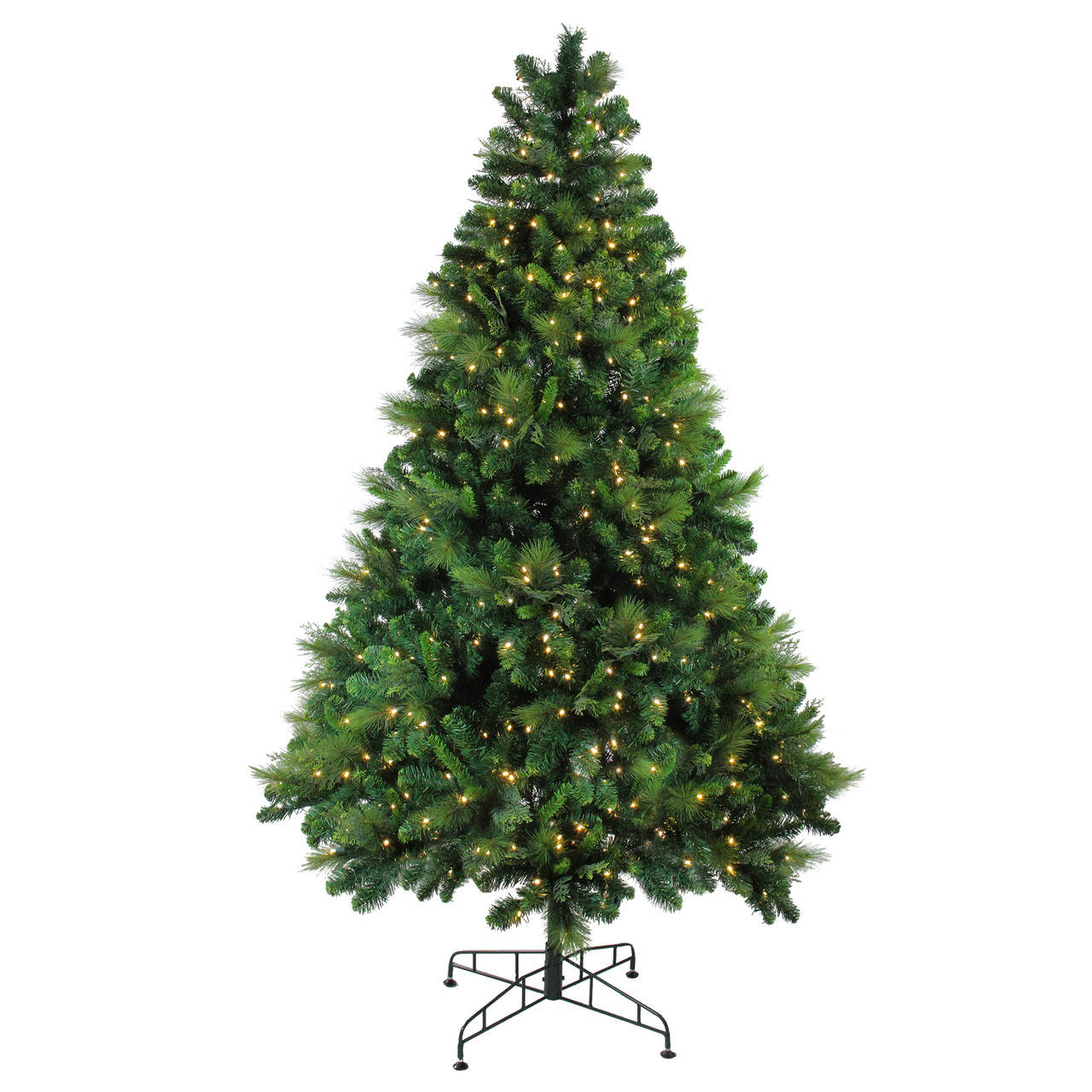 Real Touch Pre-Lit Medium Sequoia Mixed Pine Artificial Christmas Tree - 7.5' - Warm White LED Lights