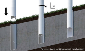 Super Heavyweight Goal Locking Sockets - 7v7/5v5 - FBL-144