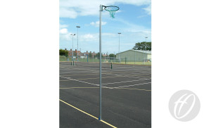 Regulation Netball Posts - Locking Sockets, 16mm Ring - NBL-107