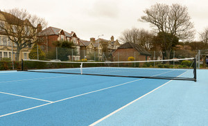 Freestanding Tennis Posts - Black - TEN-100