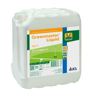 Greenmaster Liquid High N 25-0-0 Liquid Fertiliser in 10 litre bottle, with a two to six weeks longevity. Greenmaster Liquid High N 25-0-0 Liquid Fertiliser in 10 litre bottle, with a two to six weeks longevity.
