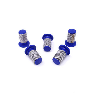 5 pack of blue 50 mesh filter for our spray line marking machines. 5 pack of blue 50 mesh filter for our spray line marking machines.