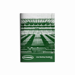 Updated Sports Line Marking Guide handbook for groundsmen containing pitch dimensions for all kinds of sports pitches, courts and tracks. Front Cover. Updated Sports Line Marking Guide handbook for groundsmen containing pitch dimensions for all kinds of sports pitches, courts and tracks. Front Cover.