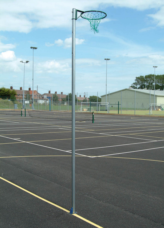 Regulation Netball Posts - Socketed, 16mm Ring - NBL-015