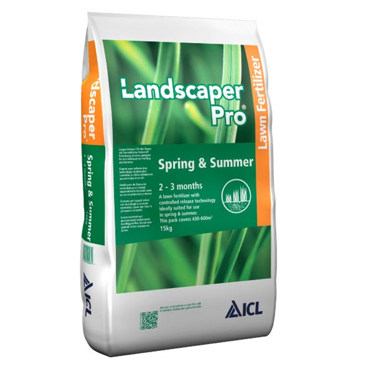 Landscaper Pro Spring & Summer 20-0-7 15kg is a high quality controlled release lawn fertilizer, perfectly suited for spring and summer and summer application.