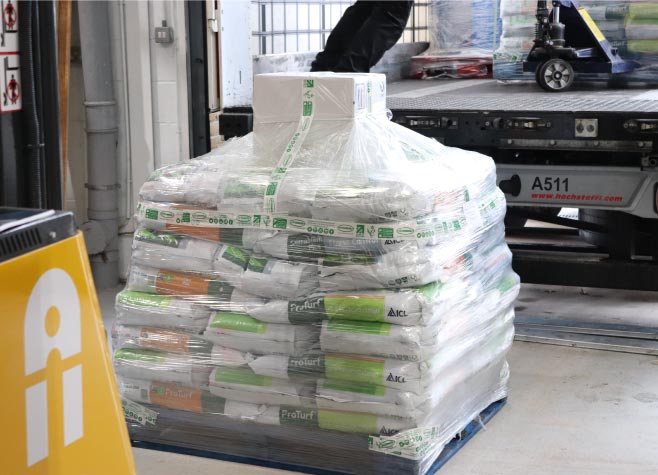 Shipping a pallet of fertiliser