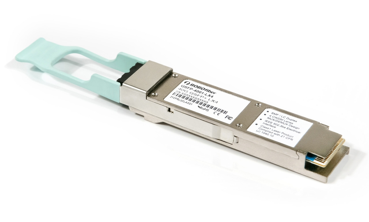 LX4 2Km on single-mode and 150m on OM3 40G rate QSFP+ LC connector with CWDM