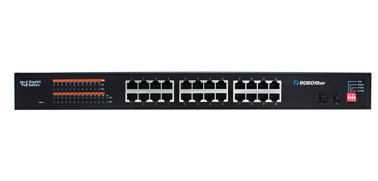 RB10-802S-PSE 8x 100M/1G/2.5G Ethernet port switch + 2x 1G/10G SFP+ uplink  slots, high power PoE+ 125W budget