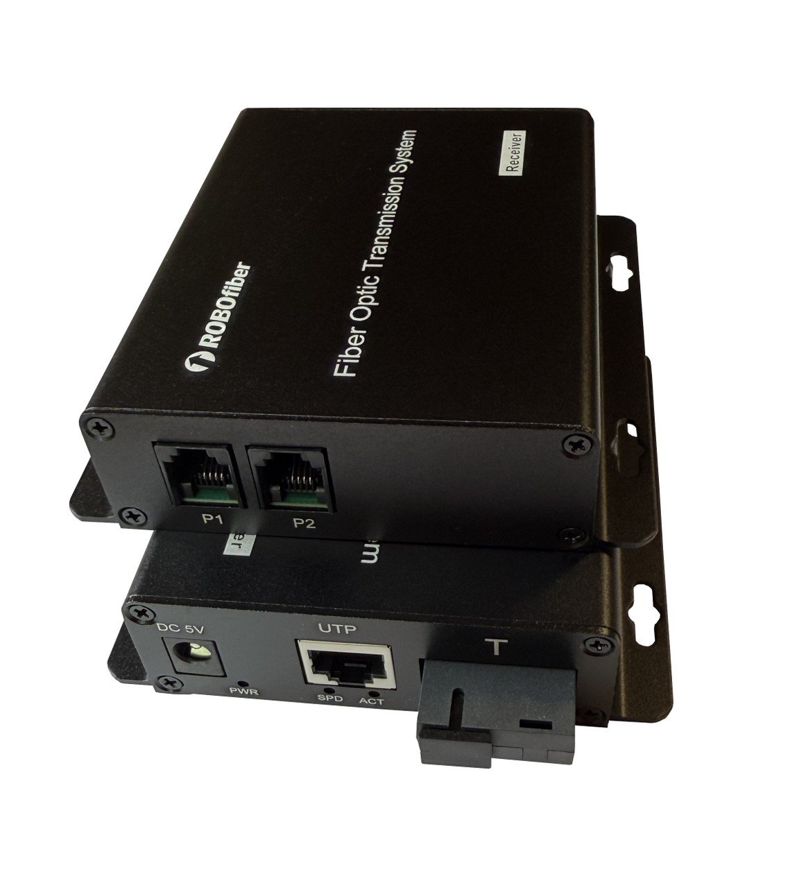 RB-2FXSFXO-ETH Two POTS RJ11 and Ethernet data over one strand of fiber telephone line extender SET of TWO
