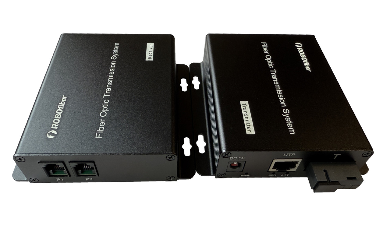 RB-2FXSFXO-ETH Two POTS RJ11 and Ethernet data over one strand of fiber telephone line extender SET of TWO