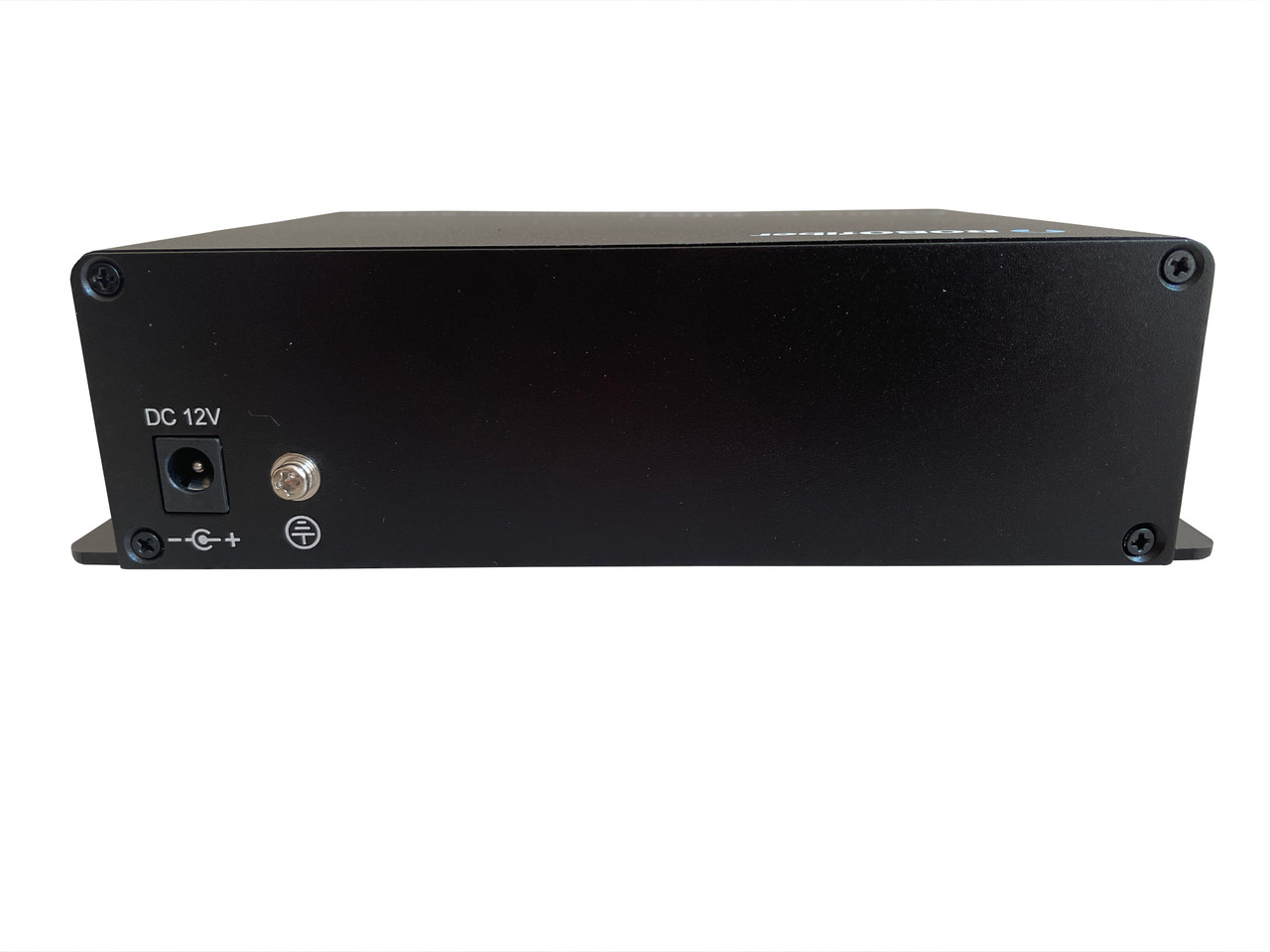 RB-AUDIO02-T two XLR balanced audio channels over fiber extender (Transmitter) - back panel with power jack