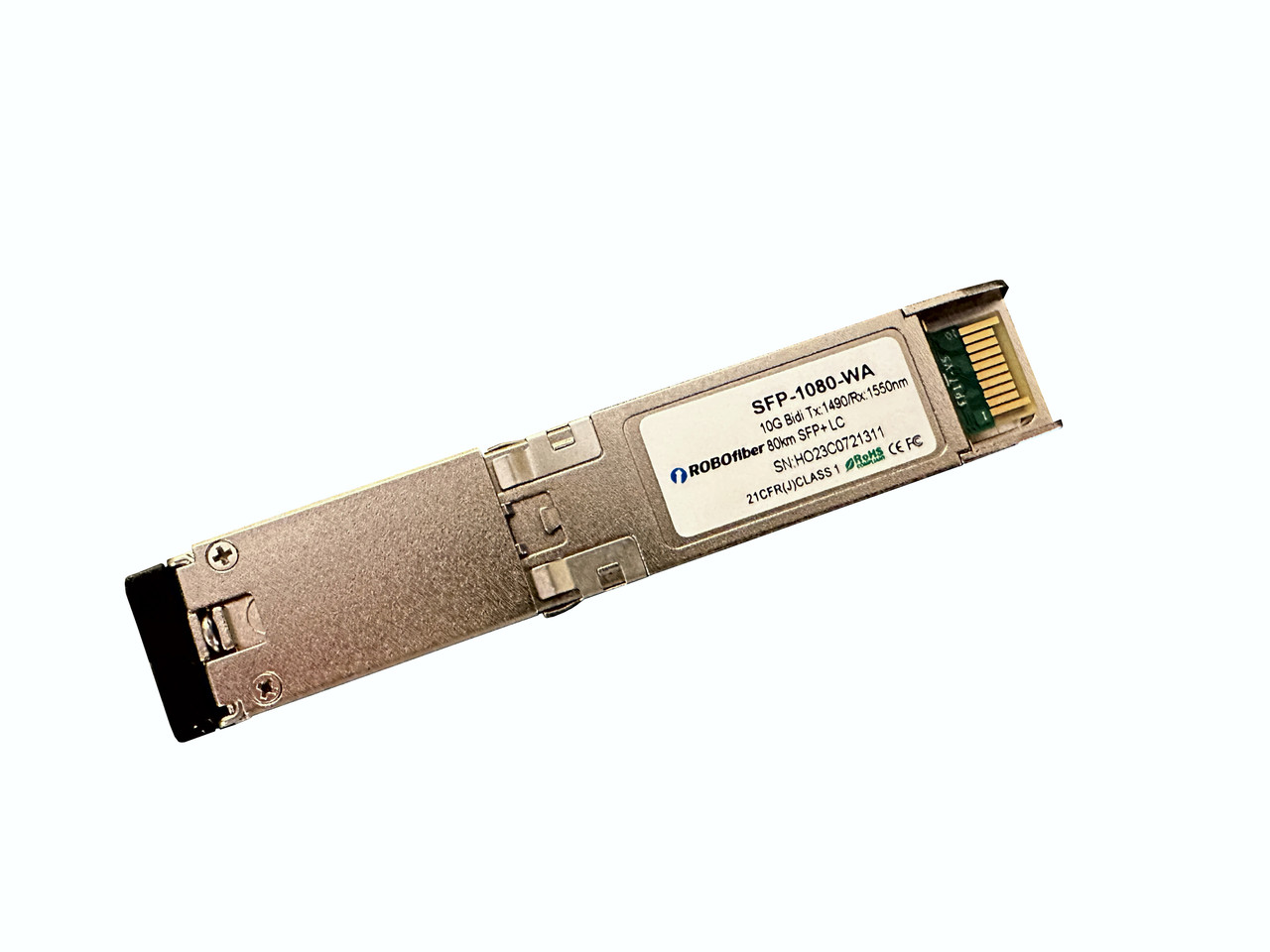 SFP-1080-WA - SFP+ 10G BiDirectional optical module, single strand Tx:1490/Rx:1550nm 100Km type A, Cisco compatible