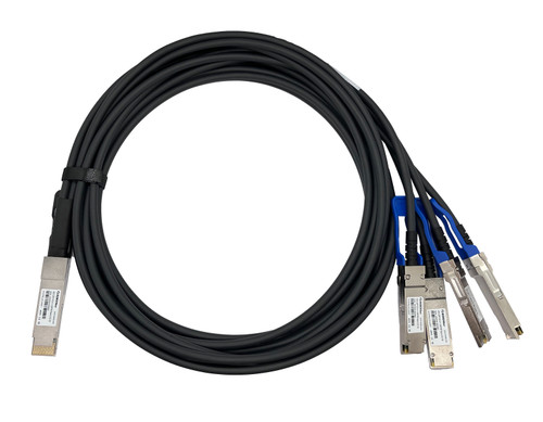 QDD-4Q56-03C - QSFP-DD 400G to 4x QSFP56 passive copper DAC breakout cable 3m length