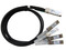 QSFP+ 40G to 4 SFP+ 10G quad fan-out passive copper DAC direct attach cable 1m length (QSFP-4SFP10-01C) (view)