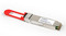 QSFP-4040-ER4 - ER4 long range 40Km single-mode 40G rate QSFP+ LC connector CWDM, perspective view