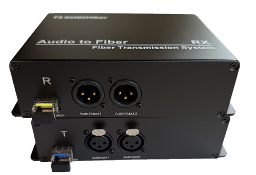 RB-AUDIO02-SFP Balanced Audio over Fiber Extender