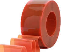 Bulk 8" Strip Curtain- SAFETY ORANGE