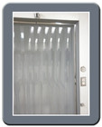 Quickmount Walk-In Freezer Strip Curtain Kit - 40" x 84"