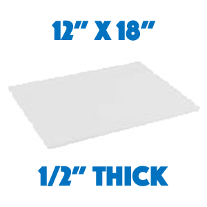 White Standard Cutting Board - 12 x 18