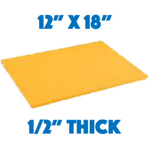 Yellow Standard Cutting Board - 12 x 18