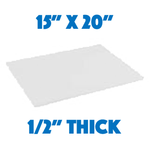 White Standard Cutting Board - 15 x 20