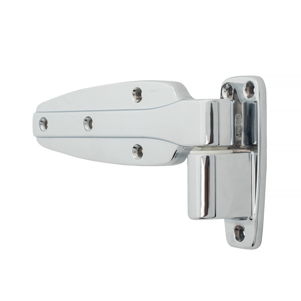 Kason 1245 Reversible Cam-Rise Hinge - 1 1/8" - Polished Chrome - 11245000040