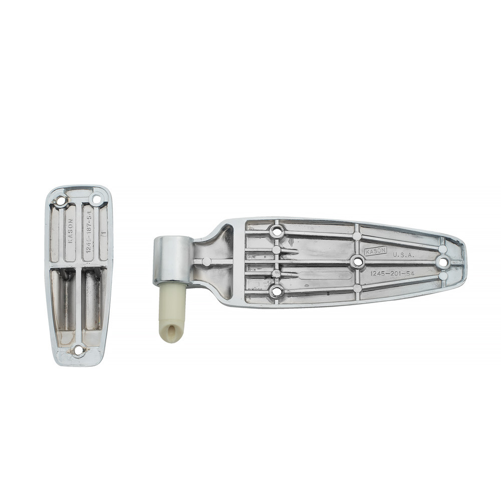 Kason 1245 Reversible Cam-Rise Hinge - 1 1/4" - Polished Chrome - 11245000044 - thumbnail 2