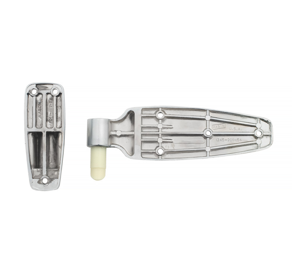 Kason 1245 Reversible Cam-Rise Hinge - 1 3/8" - Polished Chrome - 11245000048 - thumbnail 2