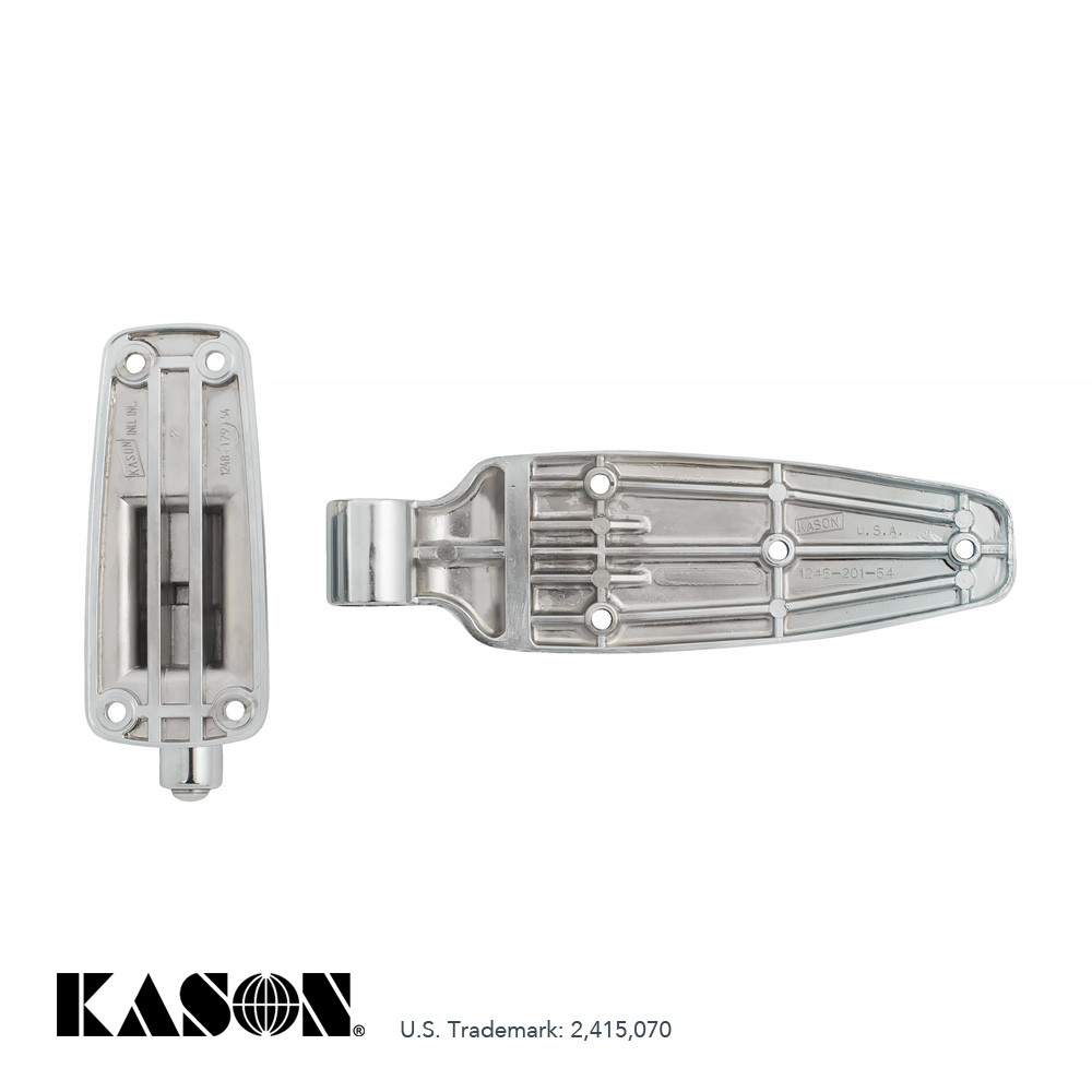 Kason 1248 Spring Assisted Hinge - 1 1/8" - Polished Chrome - 11248000016 - thumbnail 2