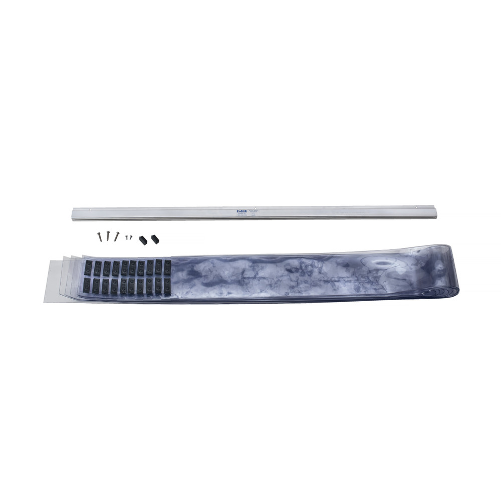 Kason Easimount Walk-In Cooler Strip Curtain Kit - 38" x 84" - thumbnail 2