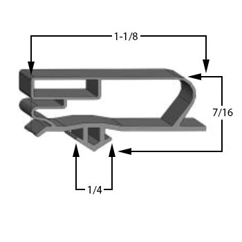28 13/16 x 64 5/8 Anthony  Gasket - thumbnail 2