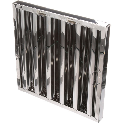 HOOD FILTER W/ CLIPS, STAINLESS, 20X20