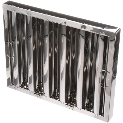 HOOD FILTER W/ CLIPS, STAINLESS, 16X20