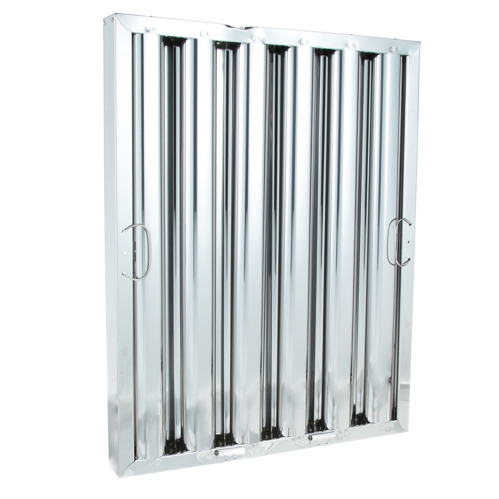 HOOD FILTER W/ CLIPS, STAINLESS, 25X20