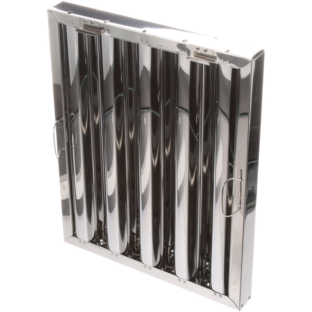 HOOD FILTER W/ CLIPS, STAINLESS, 20X16