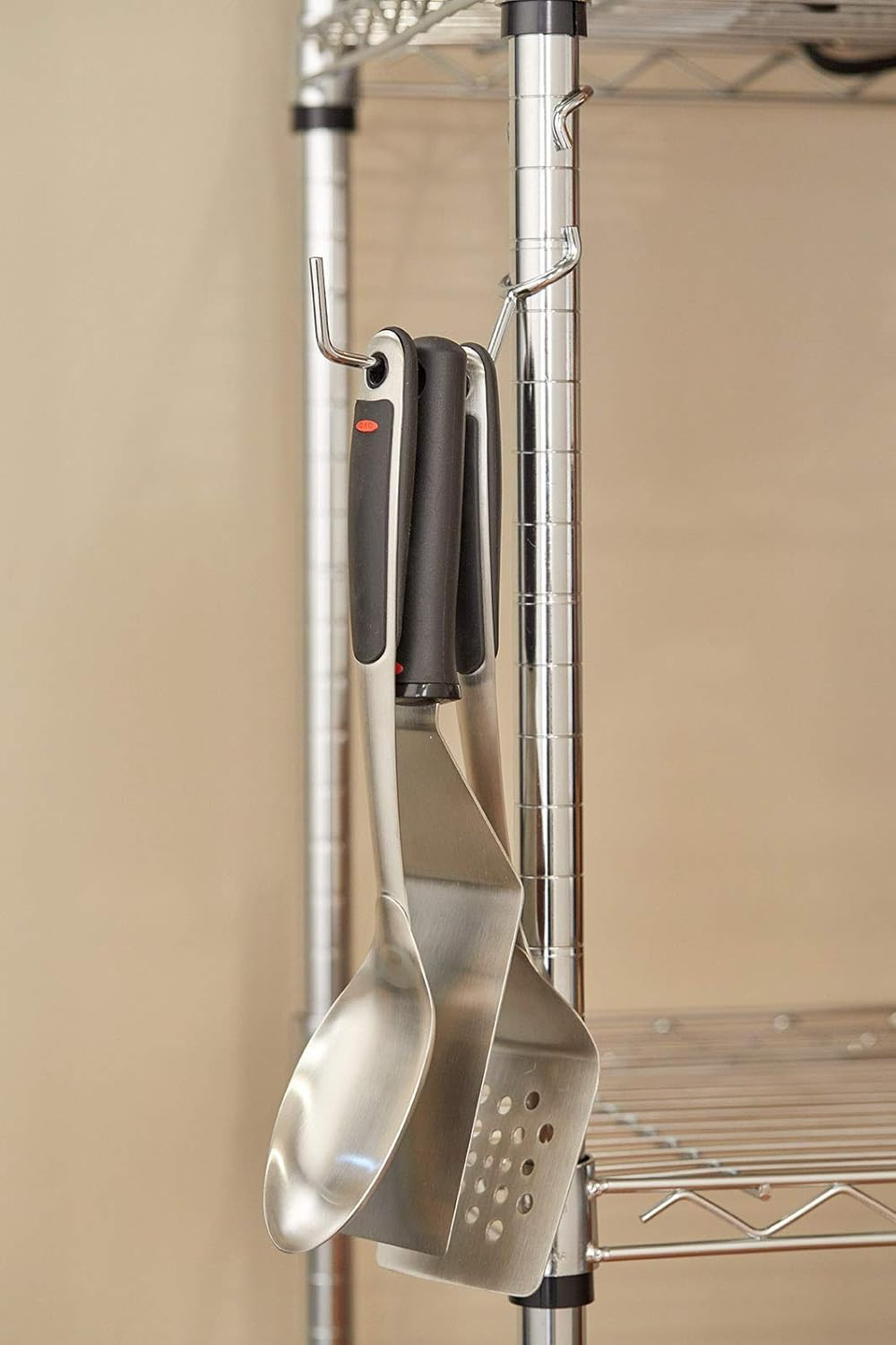 PoleHooks Utility Hanger Hook  - Chrome - 5-Pack - thumbnail 3