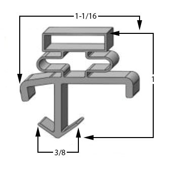 36 7/16 x 77 21/32 American Panel Gasket - thumbnail 2