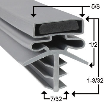 50 1/2 x 78 1/2 Brown  Gasket